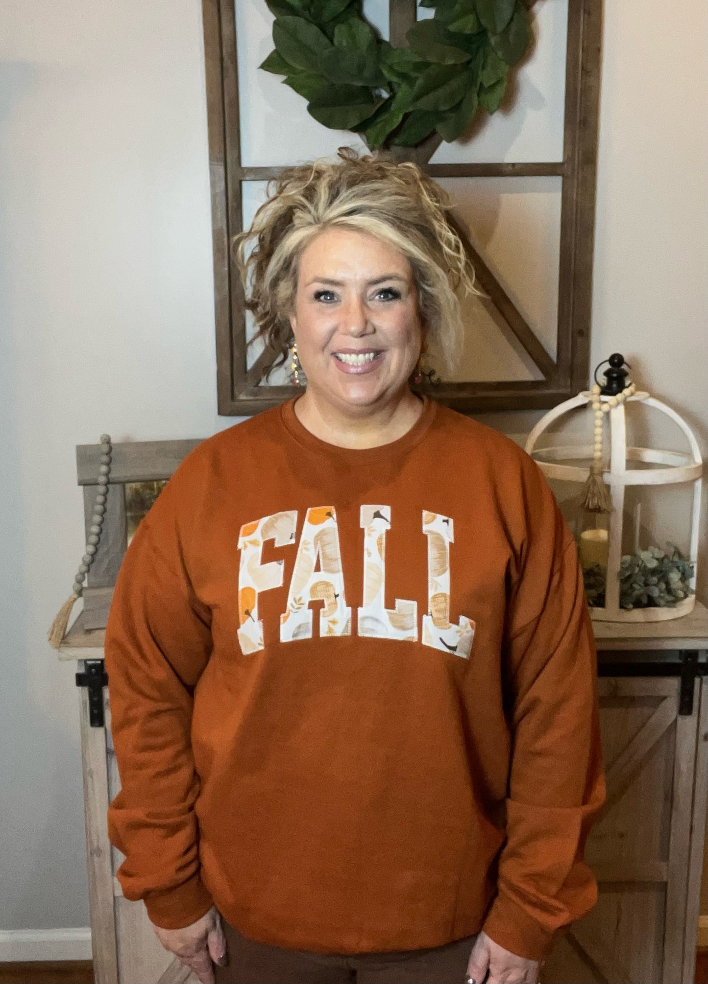 Fall Embroidered Sweatshirt
