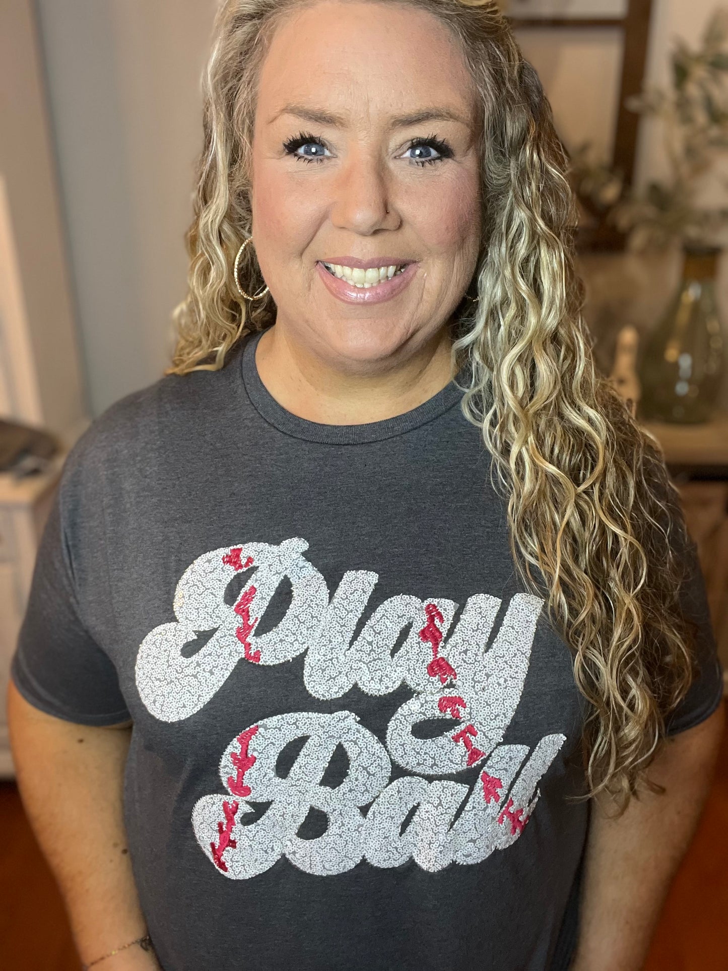 Sequin Play Ball Tee