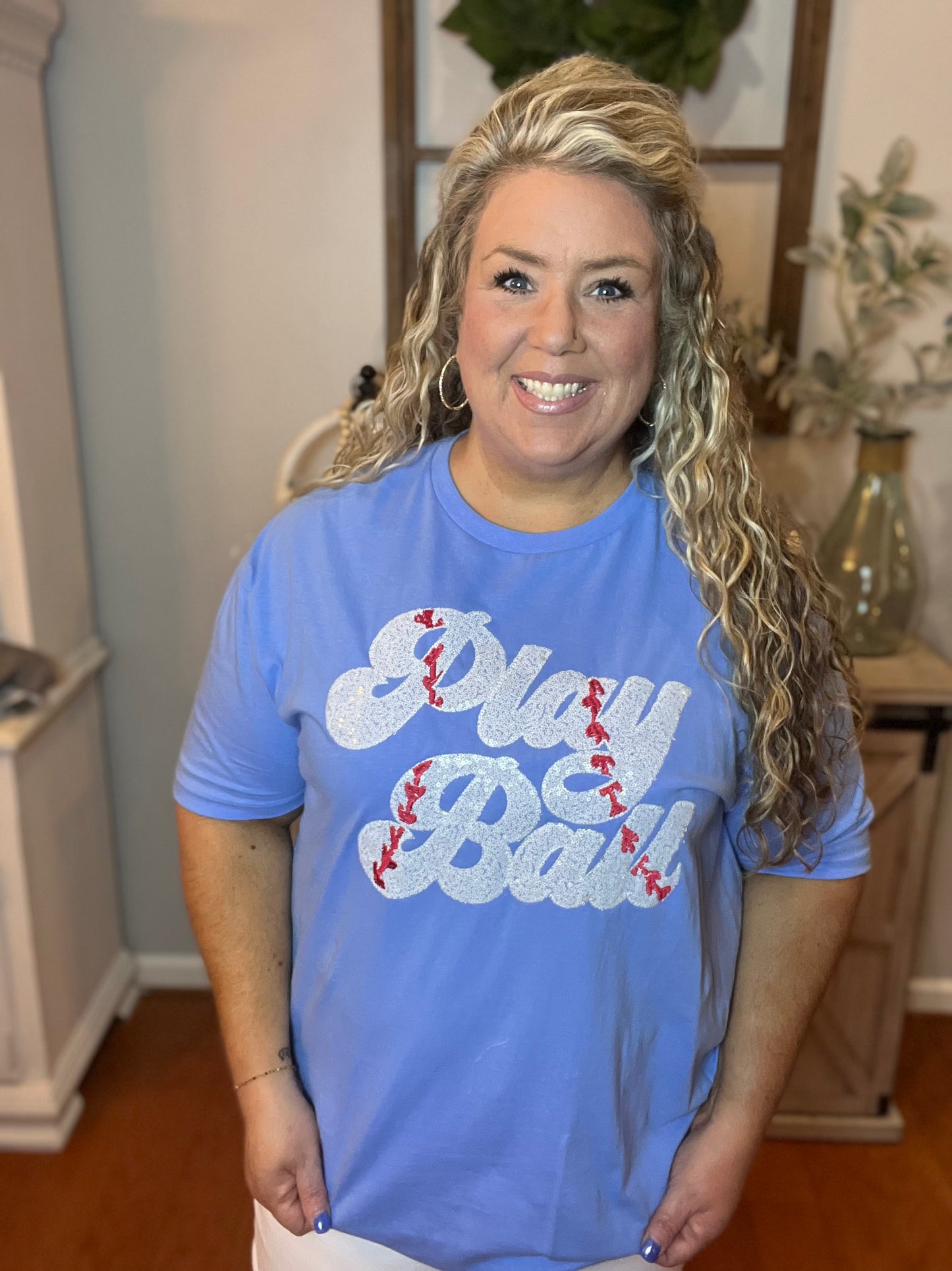Sequin Play Ball Tee