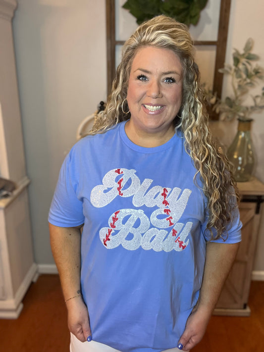 Sequin Play Ball Tee