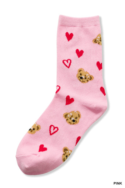 Bear Heart Socks