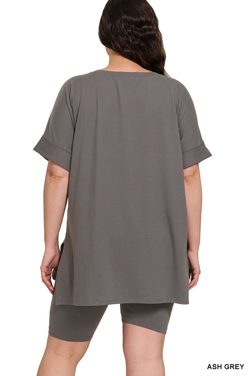 Plus Gray Summer Set