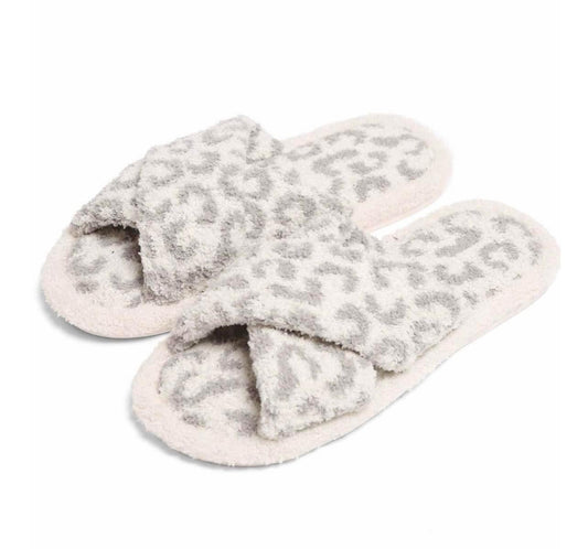 Leopard Crossover Slippers