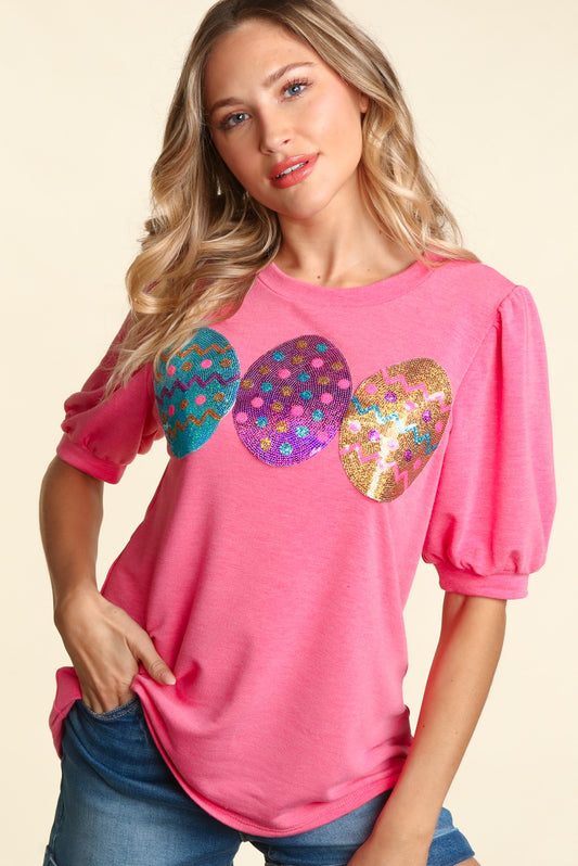 Sequin Egg Top