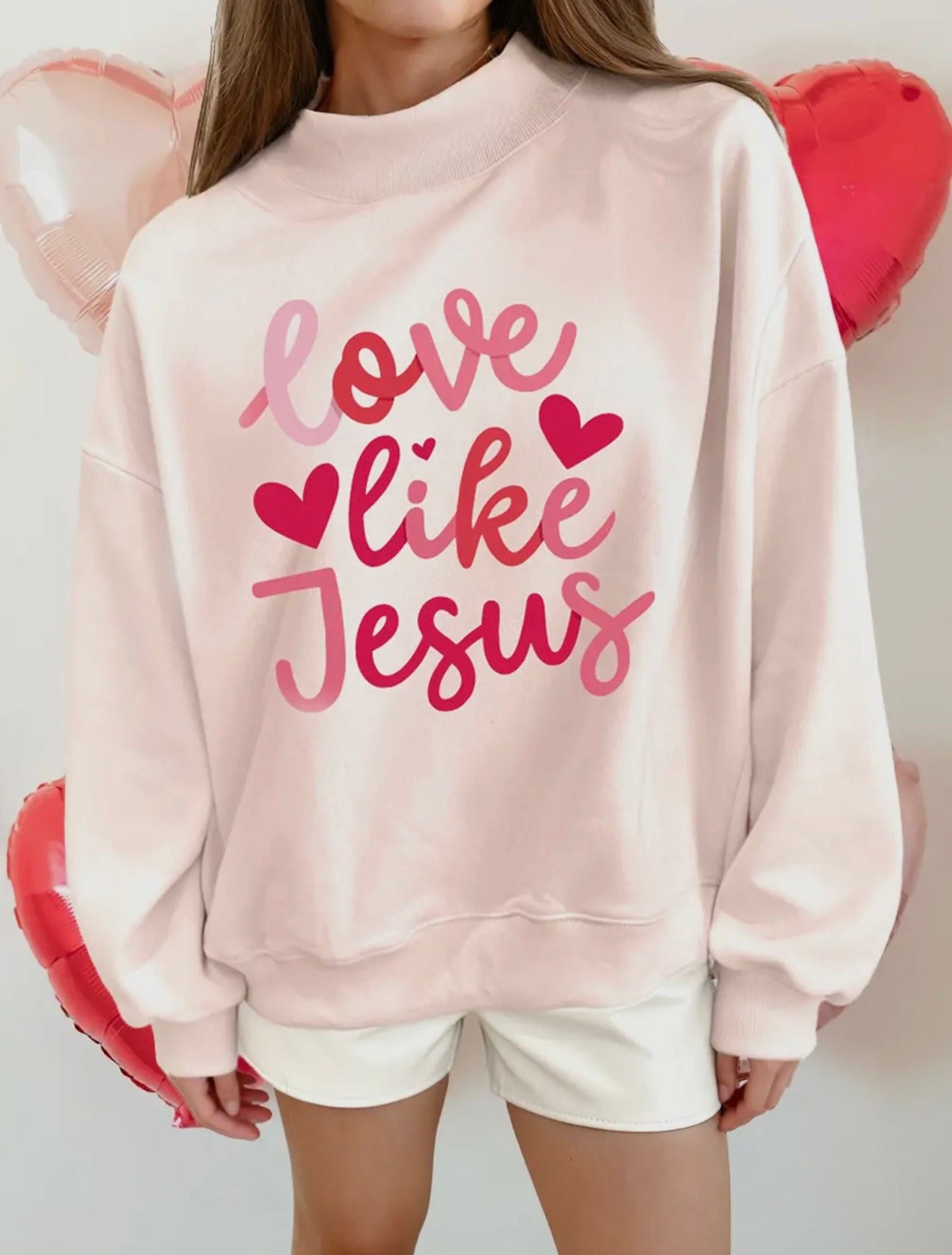 Love Like Jesus Mock Neck sweatshirt- Preorder