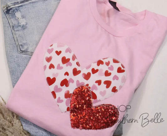 Pink Heart tee
