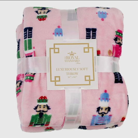 Pink Nutcracker Throw