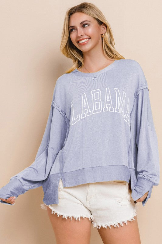 Blue Alabama Top